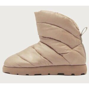 Piumestudio Luna Camel Pillow Boot Womens 37 Evereve Ankle Bootie Vegan New‎